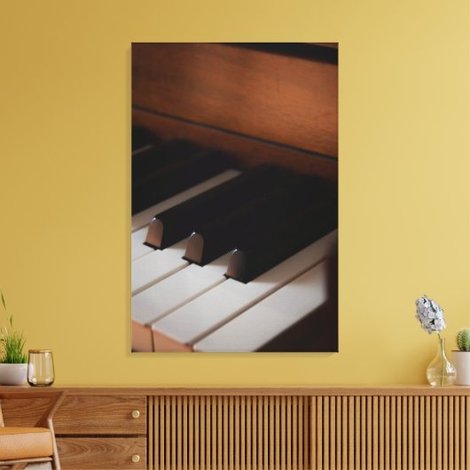 Hübsches Klavier Leinwanddruck (Insitu (Wohnzimmer))
