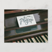 Hübsches Klavier Postkarte (Vorderseite)