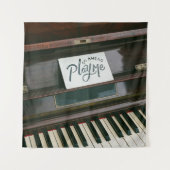 Hübsches Klavier Wandteppich (Vorderseite)