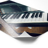Hübsches Klavierdesign Fotodruck (Ecke)
