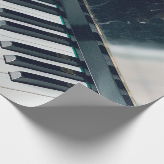 Hübsches Klavierdesign Geschenkpapier (Ecke)