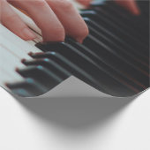 Hübsches Klavierdesign Geschenkpapier (Ecke)