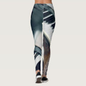 Hübsches Klavierdesign Leggings (Rückseite)