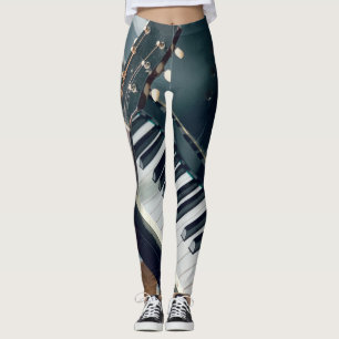 Hübsches Klavierdesign Leggings