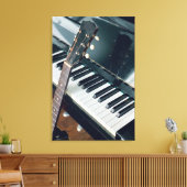 Hübsches Klavierdesign Leinwanddruck (Insitu (Wohnzimmer))
