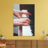 Hübsches Klavierdesign Leinwanddruck (Insitu (Wohnzimmer))