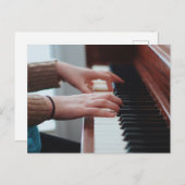 Hübsches Klavierdesign Postkarte (Vorne/Hinten)