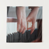 Hübsches Klavierdesign Wandteppich (Vorderseite (Horizontal))