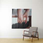 Hübsches Klavierdesign Wandteppich (Beispiel (Horizontal))