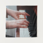 Hübsches Klavierdesign Wandteppich (Vorderseite)
