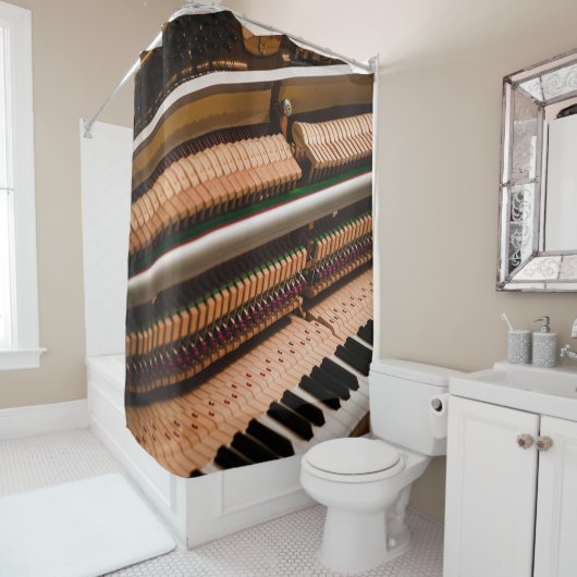 Hübsches Klavierwerk Duschvorhang (Beispiel)