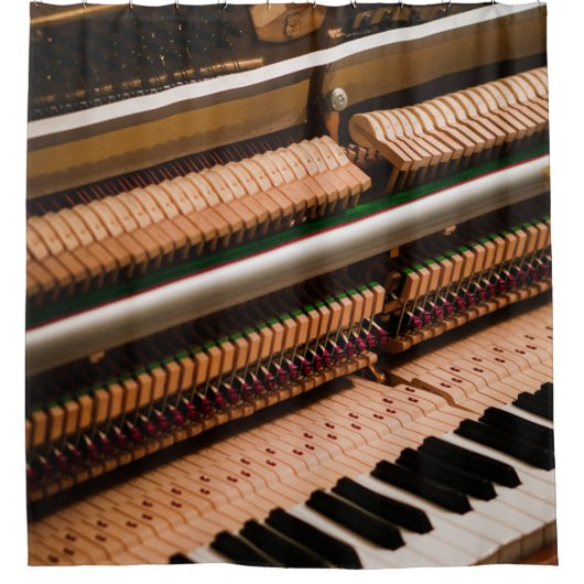 Hübsches Klavierwerk Duschvorhang (Vorderseite)