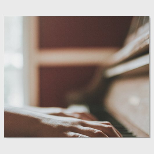 Hübsches Klavierwerk Geschenkpapier (Flach)