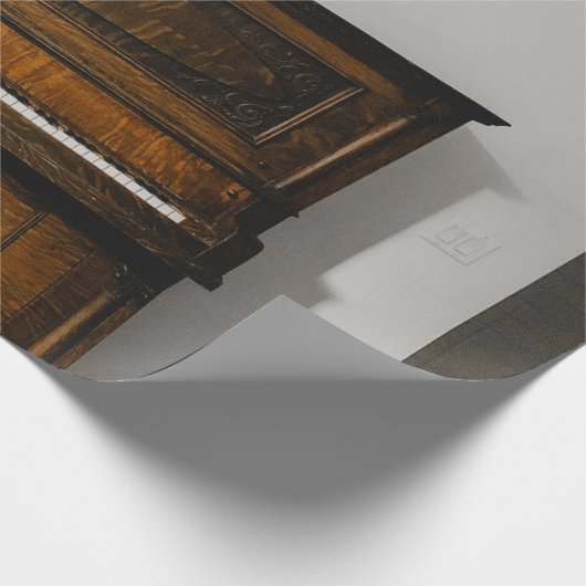 Hübsches Klavierwerk Geschenkpapier (Ecke)