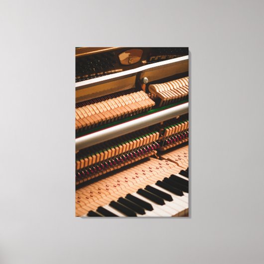 Hübsches Klavierwerk Leinwanddruck (Vorderseite)
