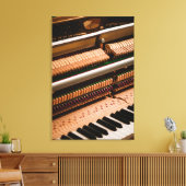 Hübsches Klavierwerk Leinwanddruck (Insitu (Wohnzimmer))
