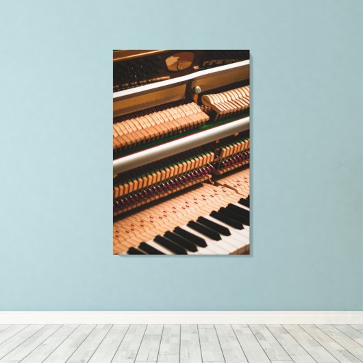 Hübsches Klavierwerk Leinwanddruck (Insitu (Holzboden))
