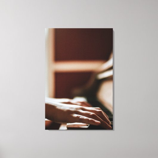 Hübsches Klavierwerk Leinwanddruck (Vorderseite)