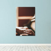 Hübsches Klavierwerk Leinwanddruck (Insitu (Holzboden))