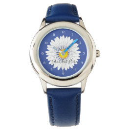 Hübsches kleines Daisy Kids Blue Stainless Steel Armbanduhr