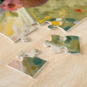 Hübsches kleines Feenmädchen mit einem Cupcake Puzzle (Seite)