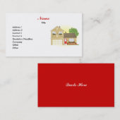 Hübsches kleines Haus Visitenkarte (Vorne/Hinten)