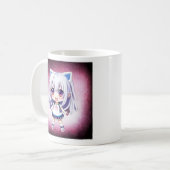 Hübsches kleines Latte Coffee Pub Anime Girl Kaffeetasse (Vorderseite Links)