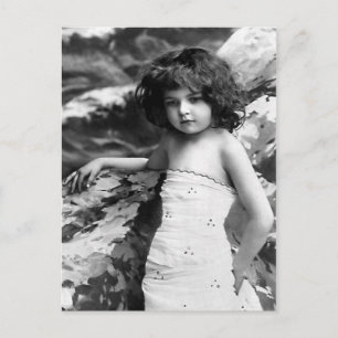 "Hübsches kleines Mädchen" Vintage-Fotografie Postkarte