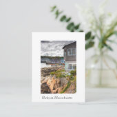 Hübsches kleines Strandhaus Postkarte (Stehend Vorderseite)