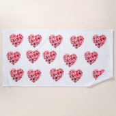 Hübsches Konfetti-Muster | Spielgeschenk mit persö Strandtuch (Vorderseite)