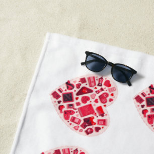 Hübsches Konfetti-Muster Spielgeschenk mit persö Strandtuch