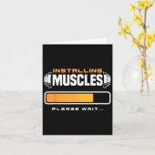 Hübsches Krafttraining Karte (Gelbe Blume)