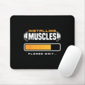 Hübsches Krafttraining Mousepad (Mit Mouse)