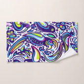 Hübsches künstlerisches Muster der Vögel Blau und Badhandtuch Set (Handtuch)