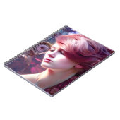 Hübsches Lady Spiral Foto Notebook Notizblock (Linke Seite)