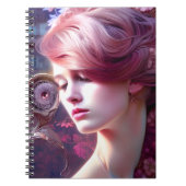 Hübsches Lady Spiral Foto Notebook Notizblock (Vorderseite)