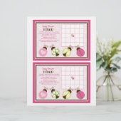 Hübsches Ladybugs "Baby Shower Bingo" Blatt (Stehend Vorderseite)