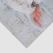 Hübsches Lamm Pink-Blume Skript-Decoupage Seidenpapier (Detail)