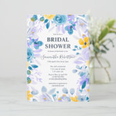 Hübsches Lavendel-Brautparty Einladung (Stehend Vorderseite)