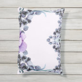 Hübsches Lavendel Eucalyptus Baby-Kinderzimmer Kissen Für Draußen (Rückseite(Vertikal))