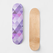 Hübsches Lavendergeometrie Skateboard (Vorderseite)