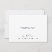 Hübsches Leaf Muster Flat Danke Karte (Rückseite)