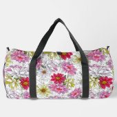 Hübsches, lebendiges Blumenmuster Duffel-Beutel Duffle Bag (Rückseite)