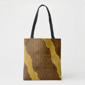Hübsches Leder Cheetah Tierdruck mit Glitzer Tasche (Vorderseite)