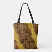 Hübsches Leder Cheetah Tierdruck mit Glitzer Tasche (Rückseite)