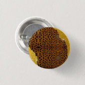 Hübsches Ledermotiv Cheetah Tierdruck mit Glitzer Button (Vorne & Hinten)