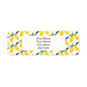 Hübsches Lemon Muster Personalisiert (Vorne)