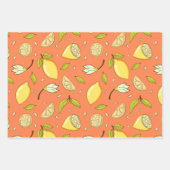 Hübsches Lemon Wrapping Paper-Set Geschenkpapier Set (Vorderseite 3)