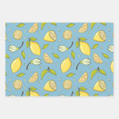 Hübsches Lemon Wrapping Paper-Set Geschenkpapier Set (Vorderseite 2)
