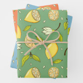 Hübsches Lemon Wrapping Paper-Set Geschenkpapier Set (Beispiel)
